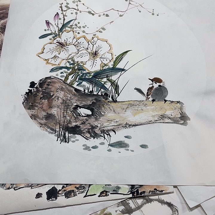 姜奇老师花鸟作品40×40
