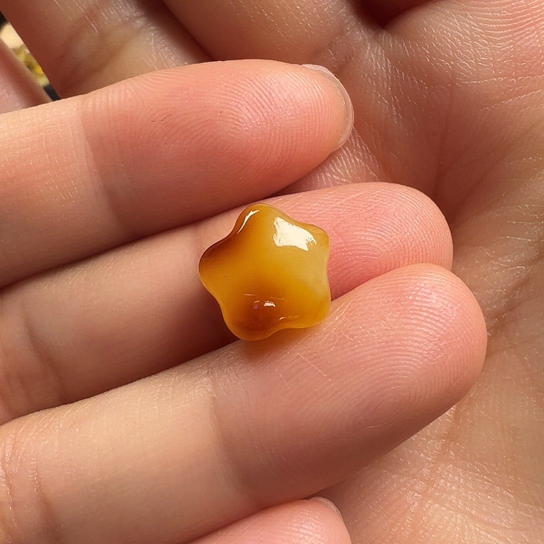 蜜蜡颈饰未镶嵌星星（打孔不退换）