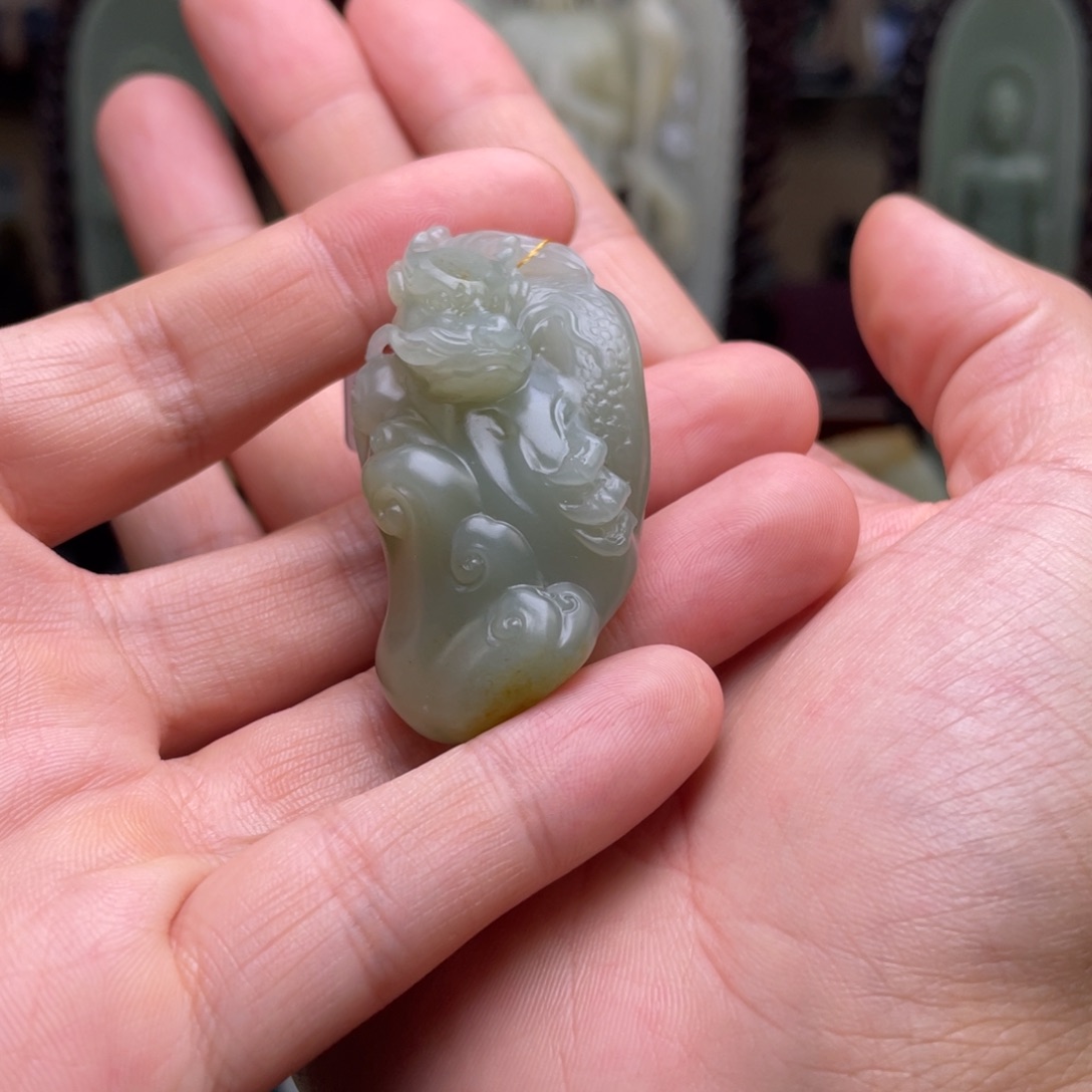 和田玉未镶嵌摆件