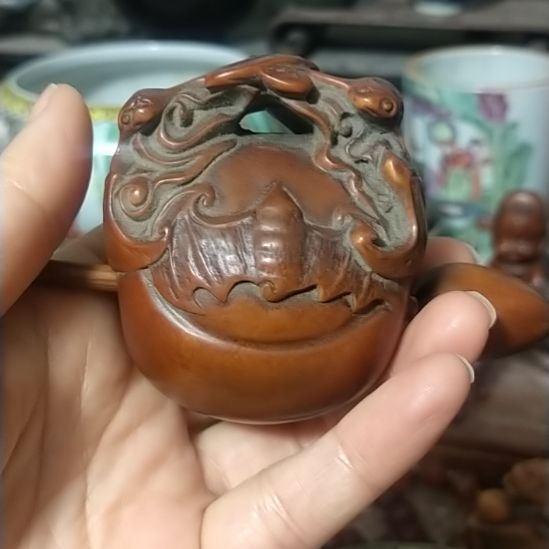 有机玻璃黄杨木木鱼