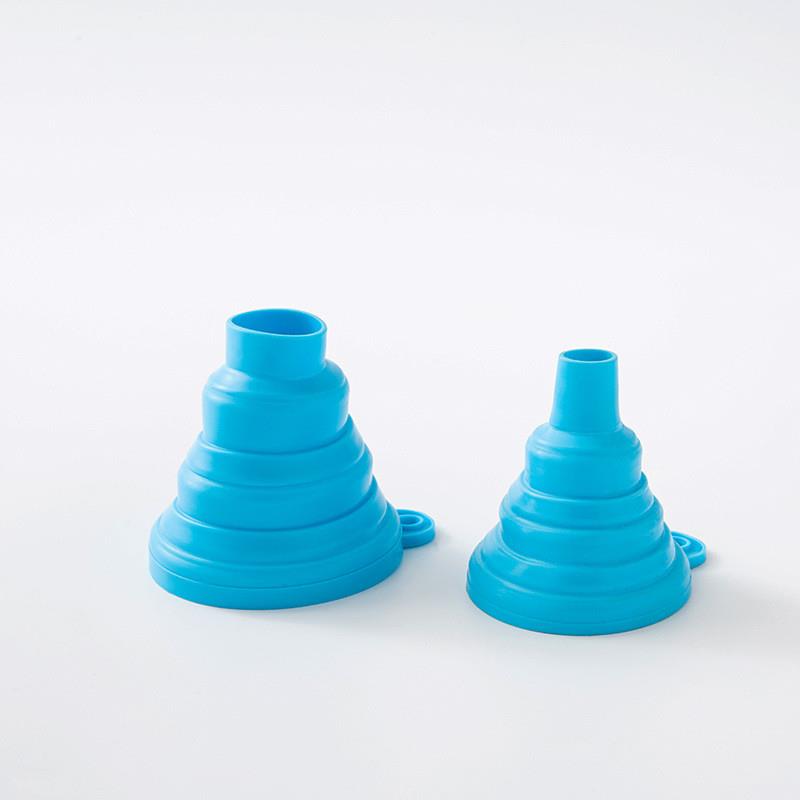 食品级硅胶伸缩漏斗家用厨房多功能折叠液体分装器便携式小号酒漏