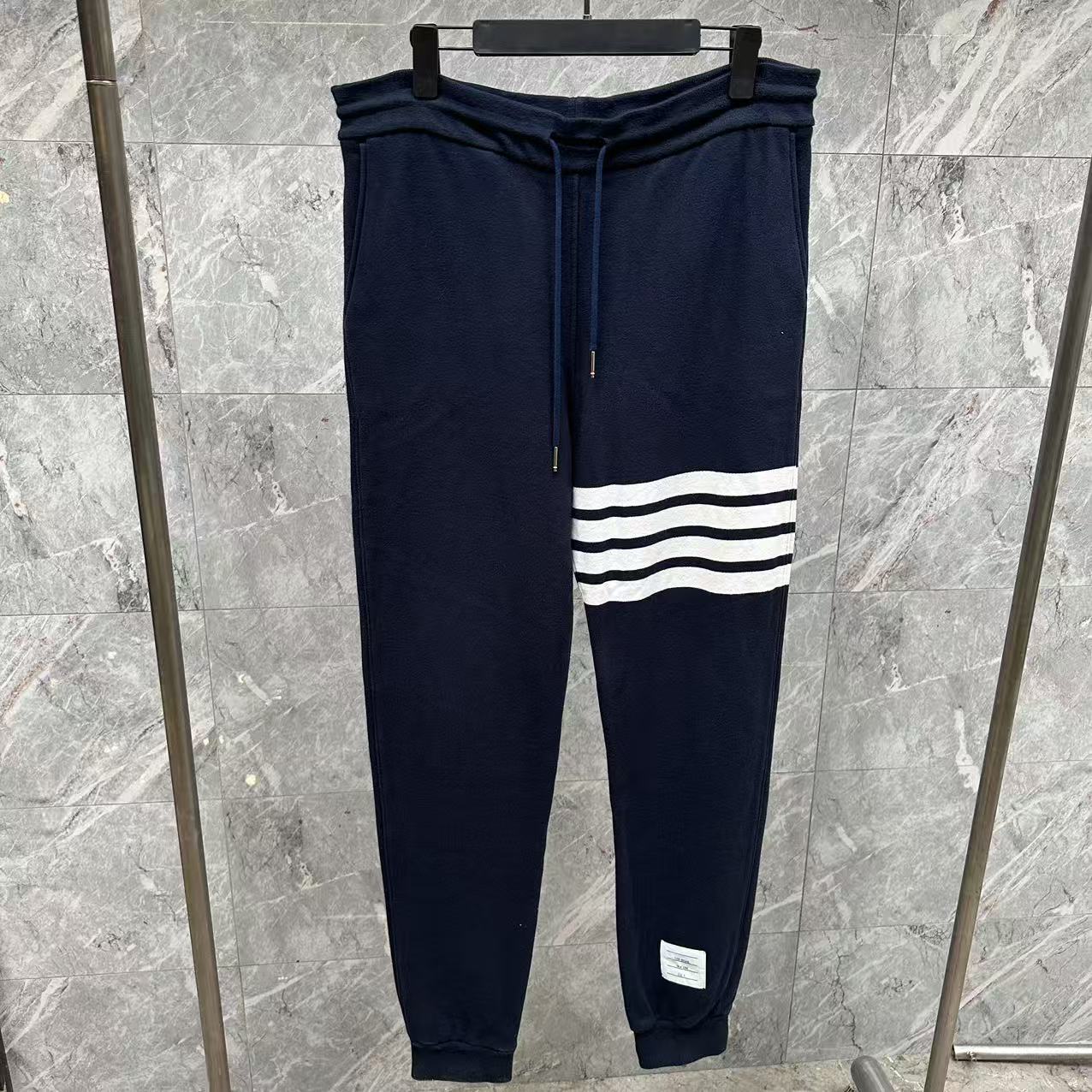 99新 THOMBROWNE 汤姆布朗/藏蓝色卫裤/3码/4码