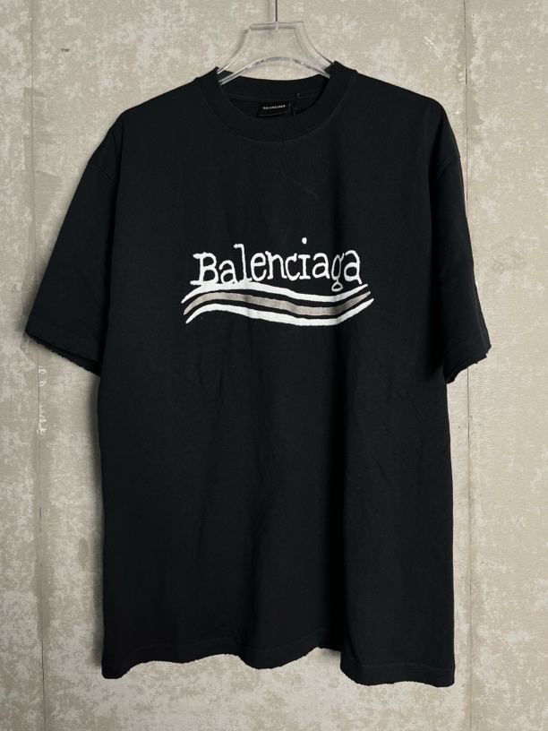 未使用 Balenciaga/巴黎世家 XXS*1，XS*1，S*2，M*1/黑色短袖/09526