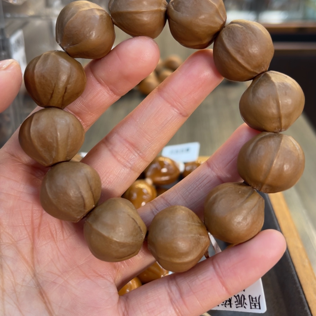 吊坠橄榄核正圆料素核