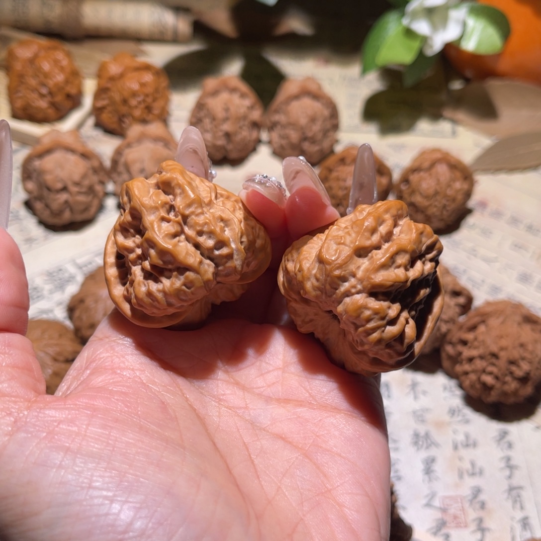吊坠文玩核桃39.5昌平蛤蟆头直播选购88072