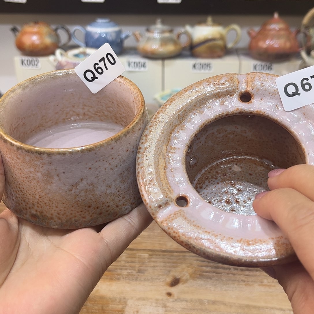 白泥茶杯秦*陶瓷艺术