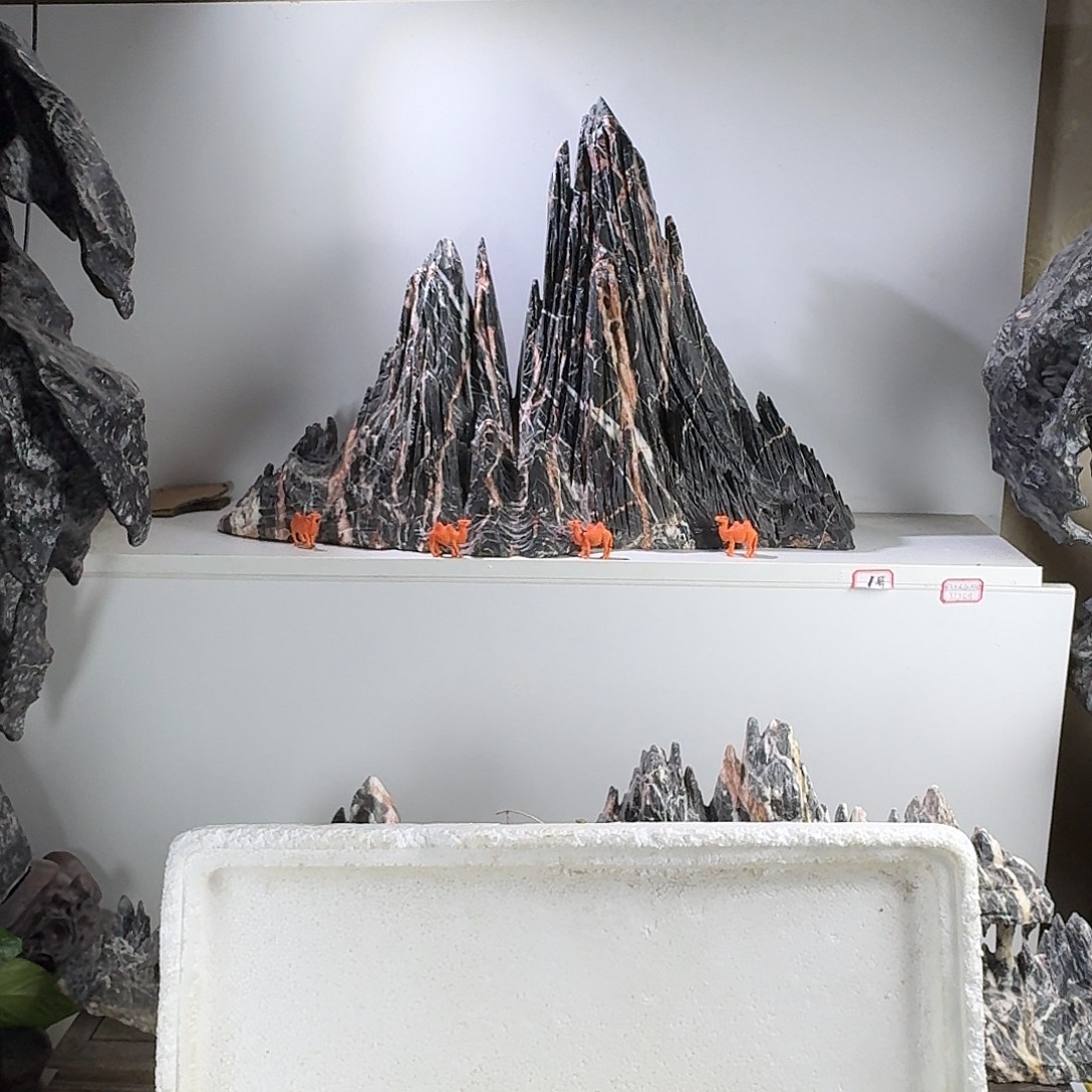 腾***奕山峰摆件鱼缸造景