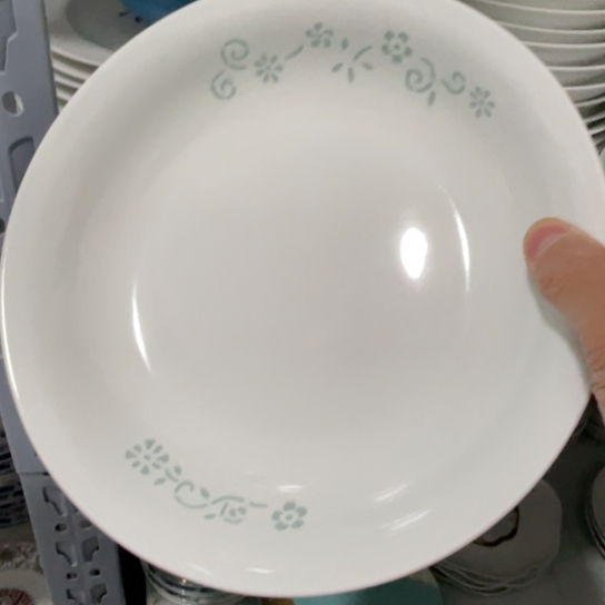 瓷片陶瓷8英寸深窝青釉玲珑