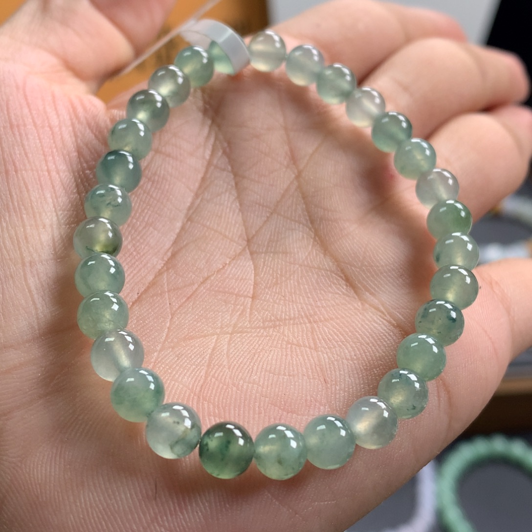 翡翠未镶嵌手链卡6