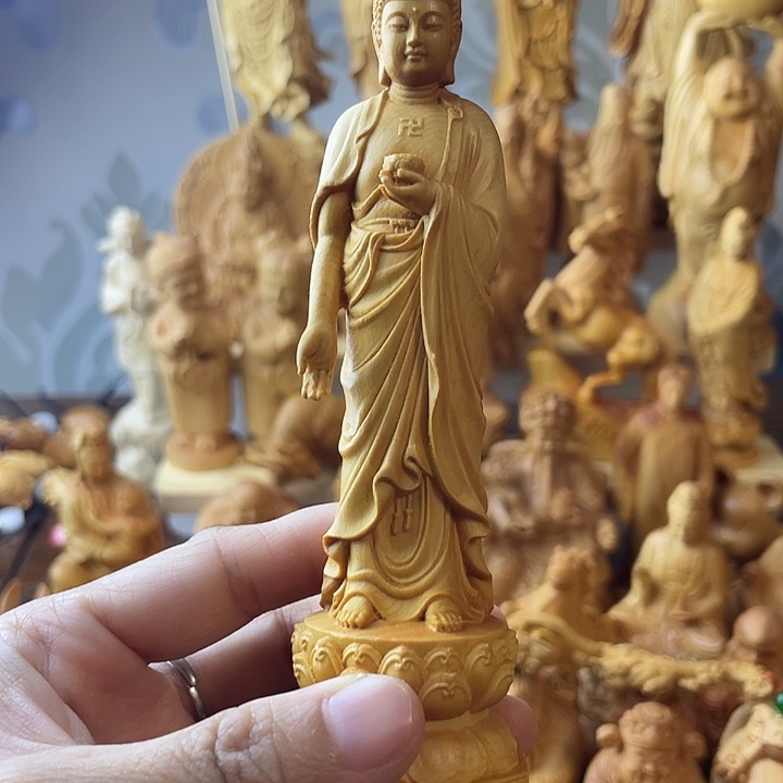 柏木（崖柏）崖柏阿弥陀佛高13公分