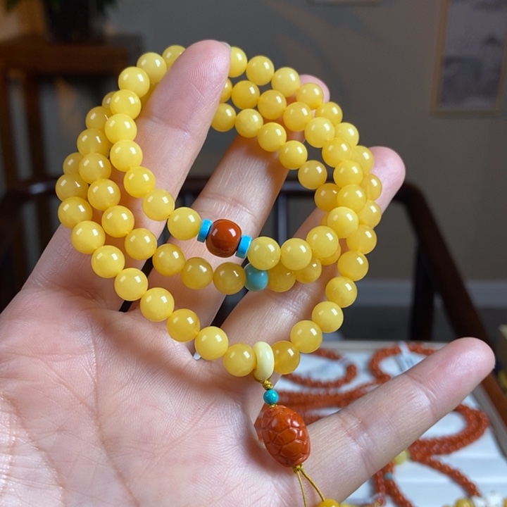 琥珀手链未镶嵌蜜蜡手串7