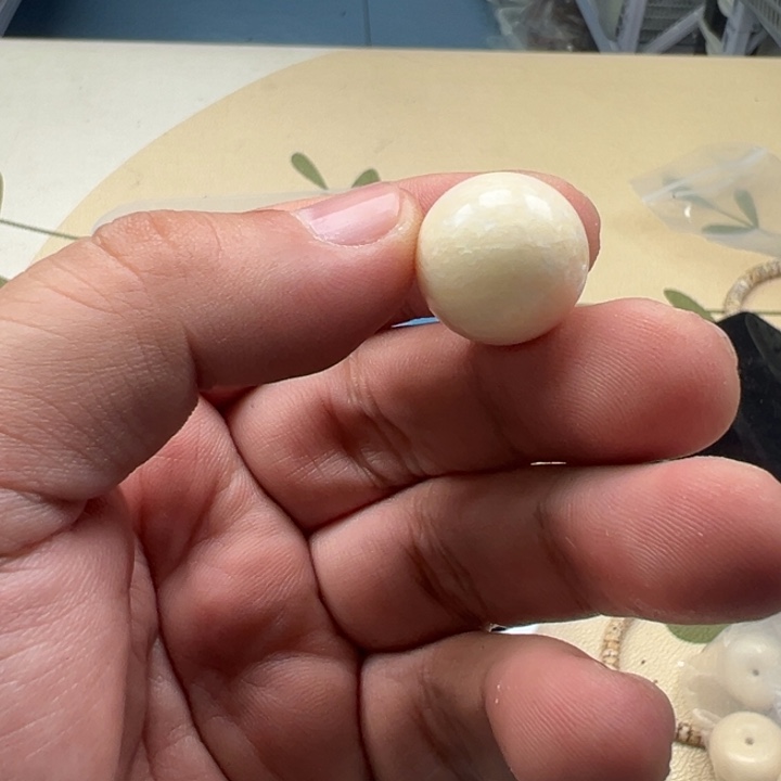 吊坠白玉菩提白色3690