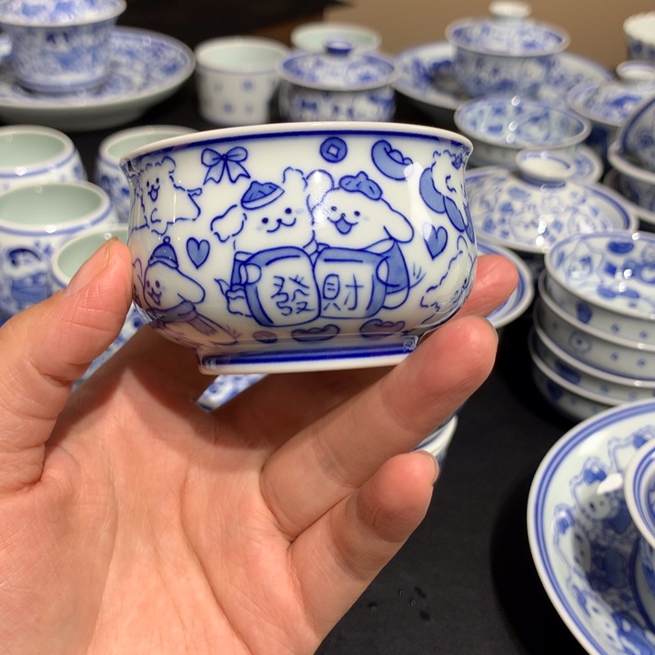 ?*侠线条小狗炉式杯155号