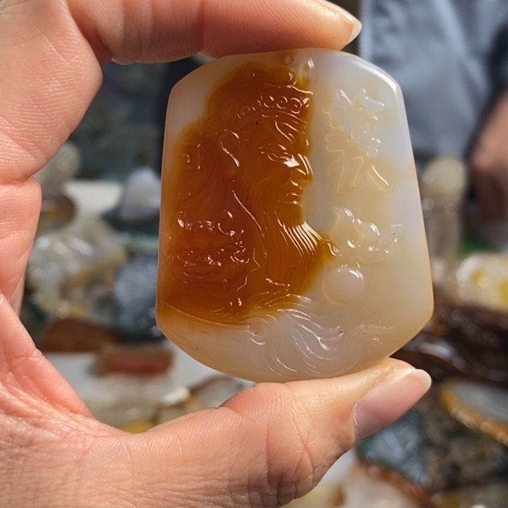 玛瑙/玉髓吊坠(不含链)未镶嵌