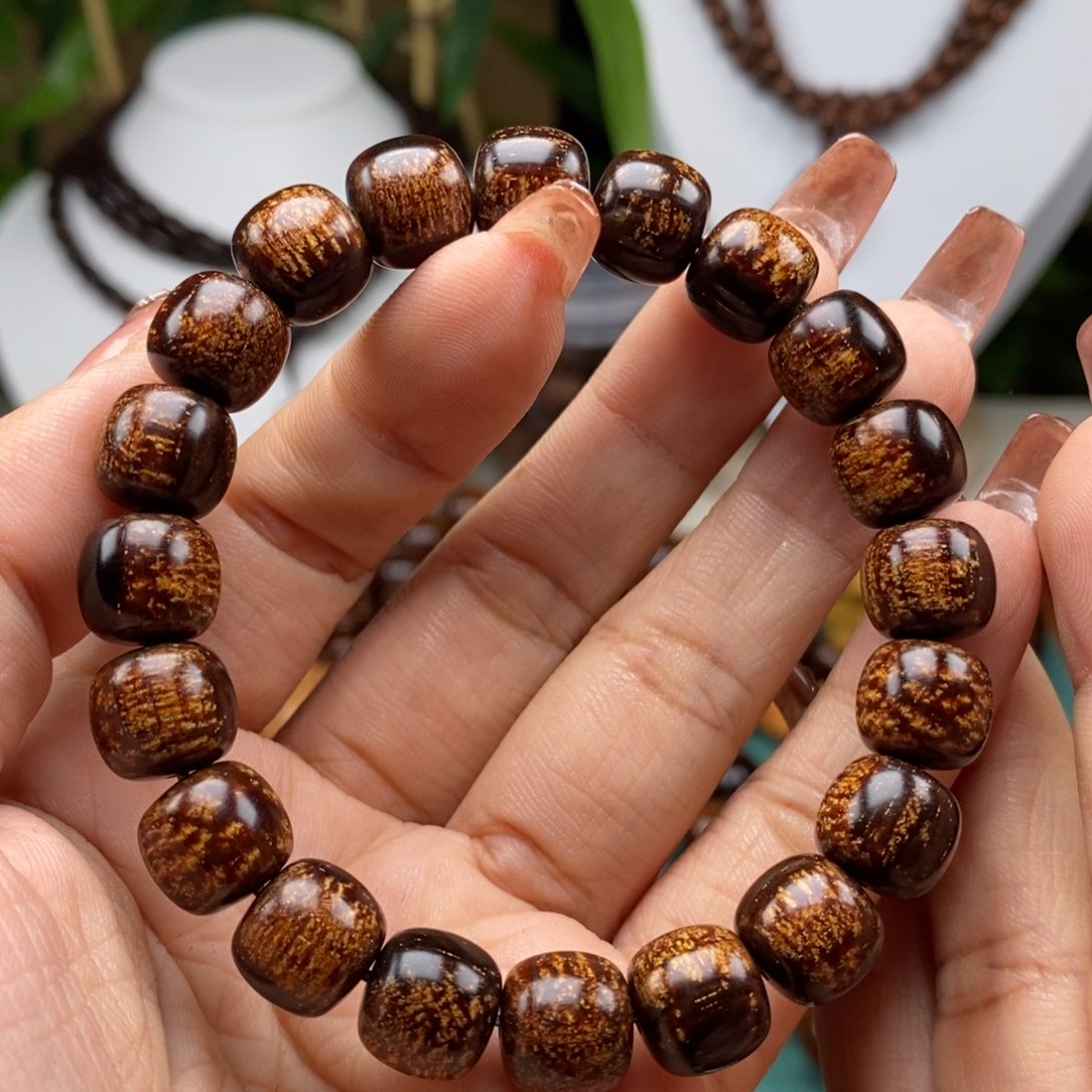 贡木手串/手链贡木10×11黑龙洒金龙