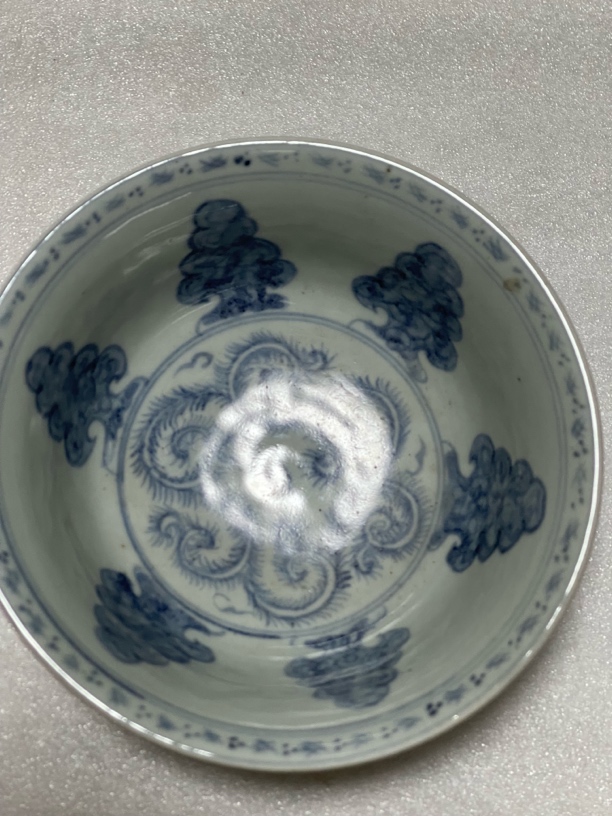 青花瓷宝相花普洱功夫高档个人喝茶杯