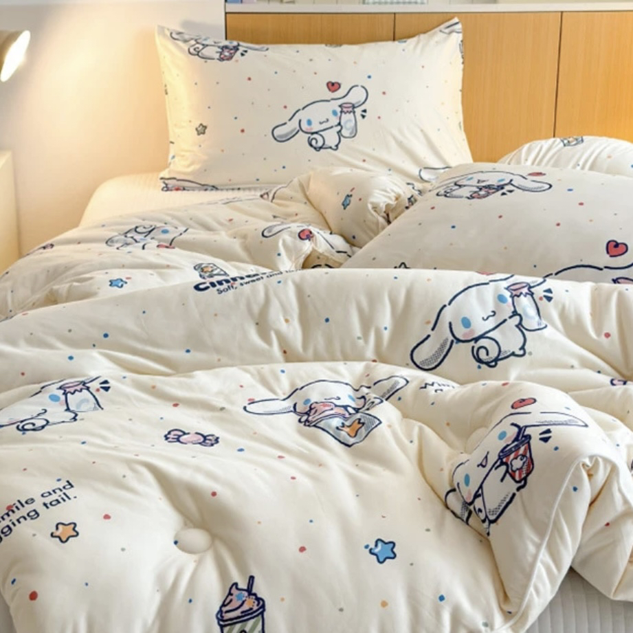 【玉桂狗豆豆被】100柔软加厚舒适贴身豆豆被子