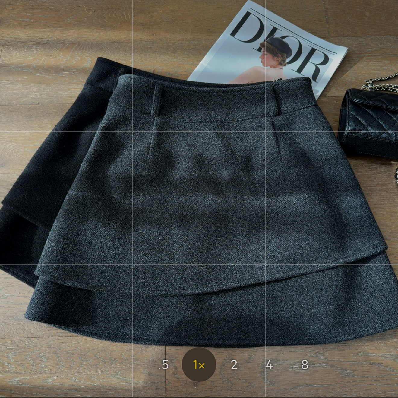 【容容定制】高腰显瘦双层毛呢A字半身短裙韩系时尚秋冬新1219