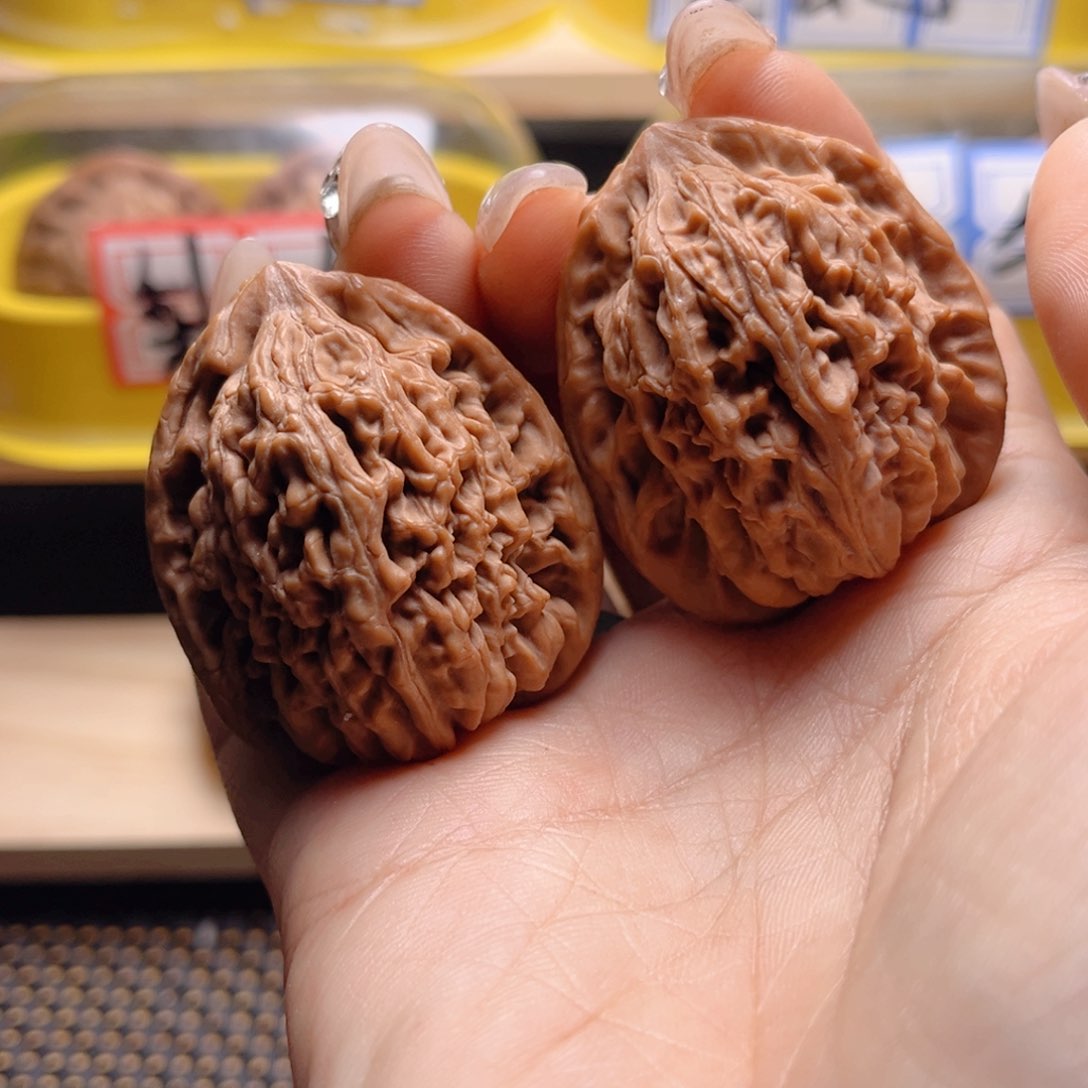 文玩核桃把件九仙庙