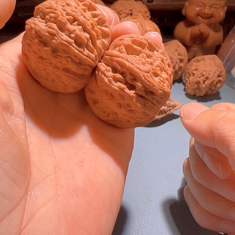 文玩核桃把件磨盘39