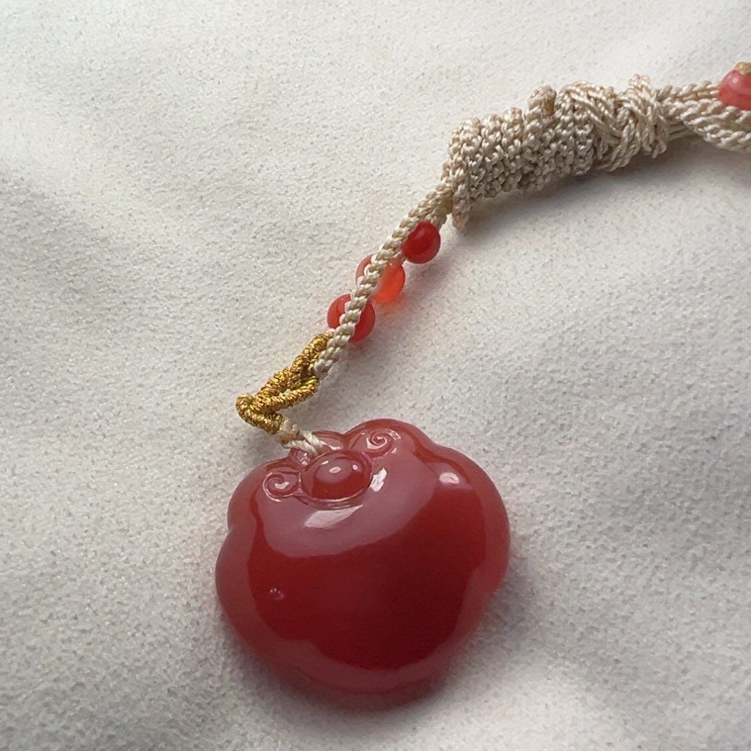 路***尔南红玛瑙未镶嵌颈饰