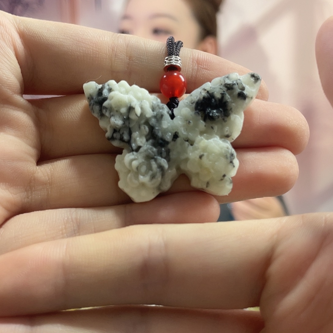 蛇纹石玉未镶嵌吊坠(赠链)