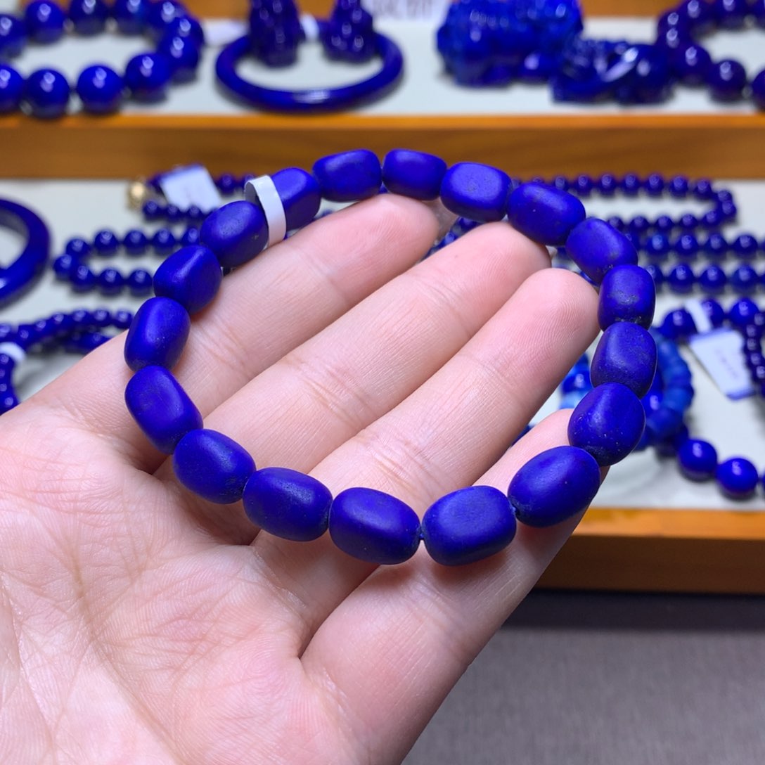 青金石手串未镶嵌小****州8m