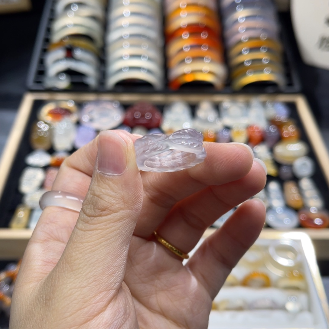 玛瑙/玉髓未镶嵌戒指