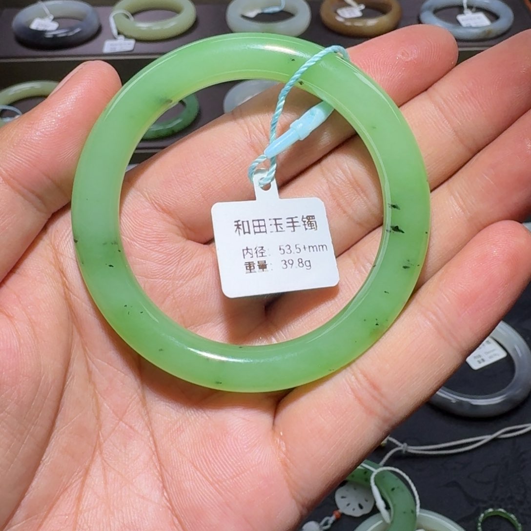 和田玉手镯未镶嵌N*n53.5mm