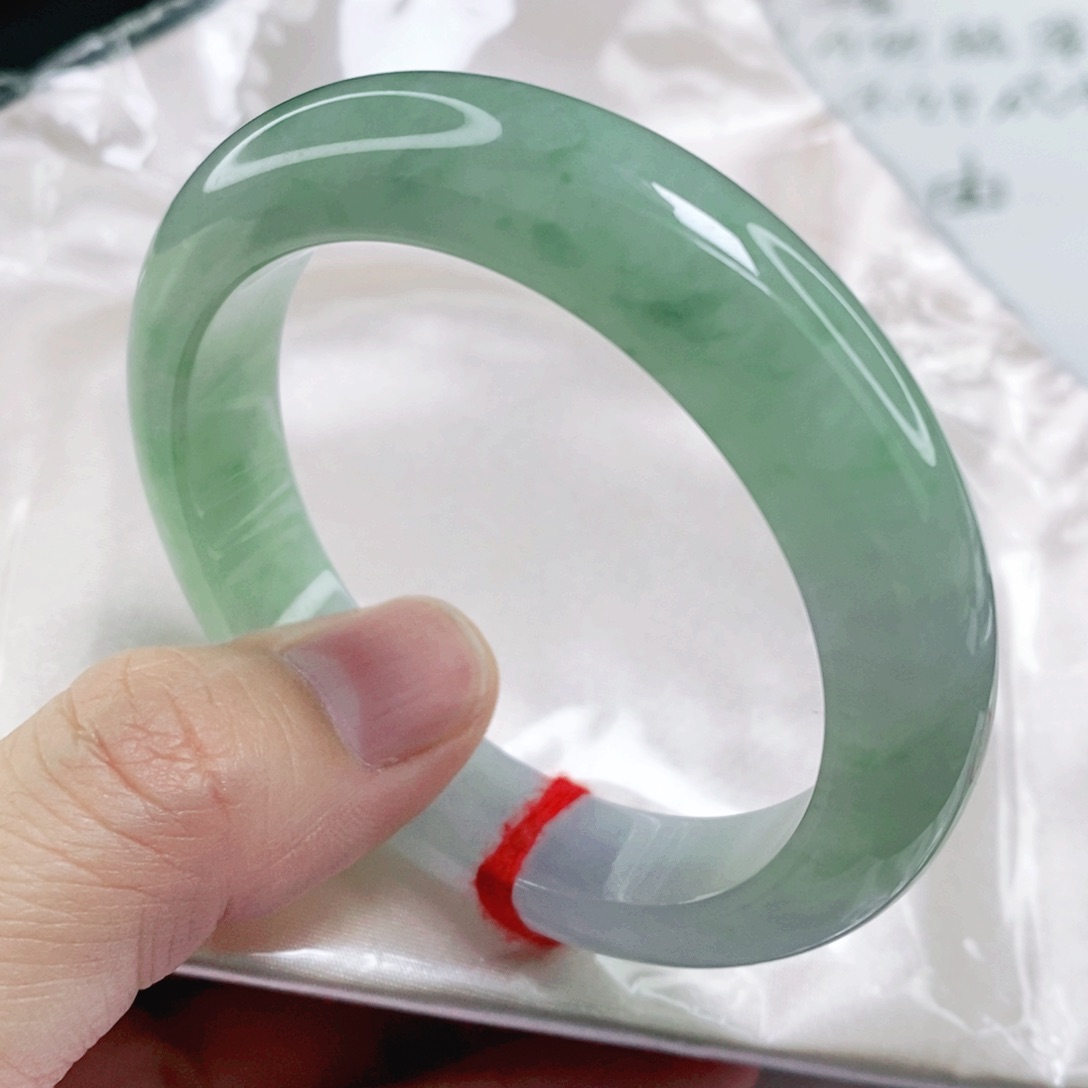 未镶嵌手镯翡翠52.6圈口