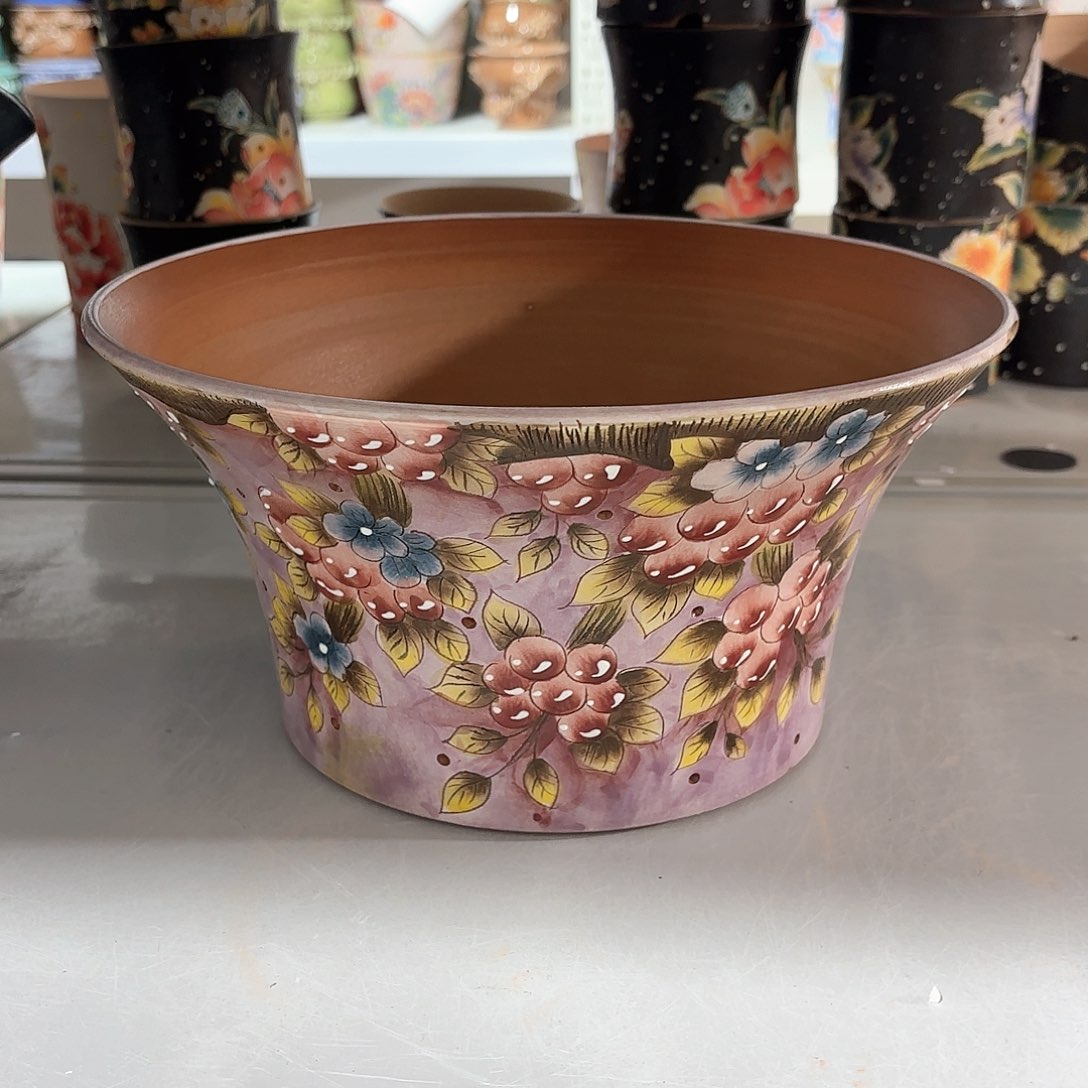 紫砂花盆手工花盆默认微瑕26/14