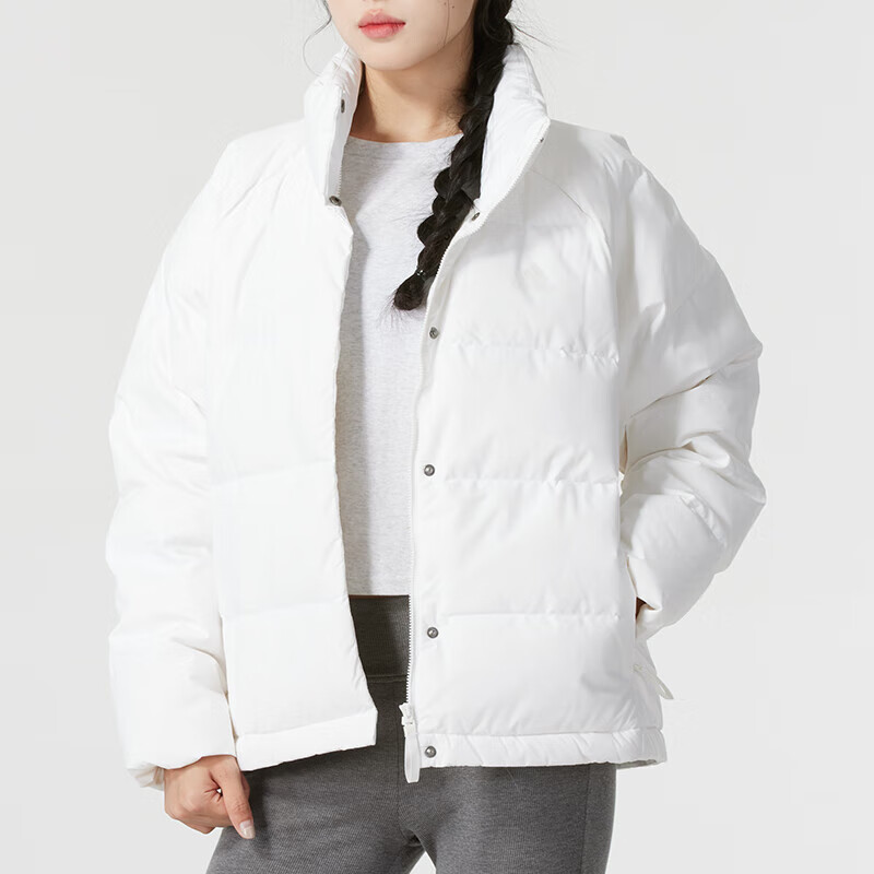 Adidas阿迪达斯女羽绒服官方正品2025秋冬保暖立领夹克外套IX8867