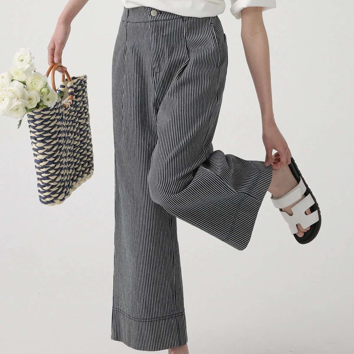 未使用 FENDI/芬迪 FENDI SS23 千鸟格中腰直筒休闲裤 42码