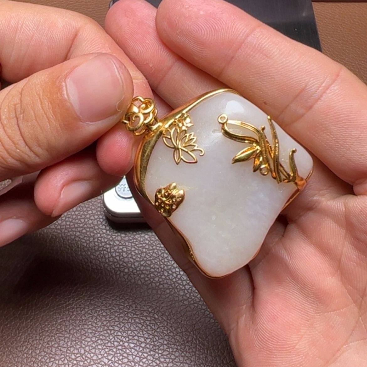 【闪购商品】和田玉颈饰足金镶嵌用****9