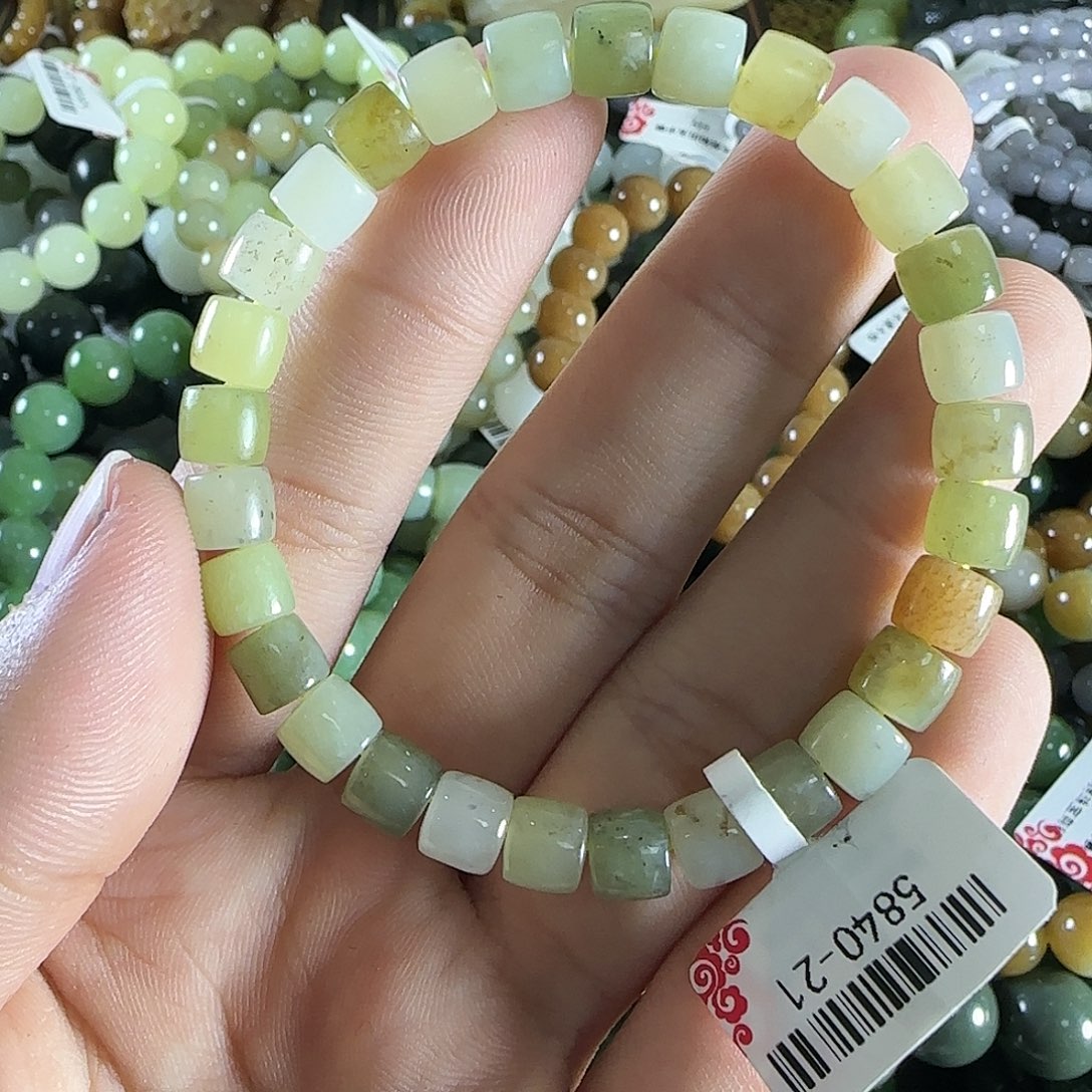 和田玉手链未镶嵌8