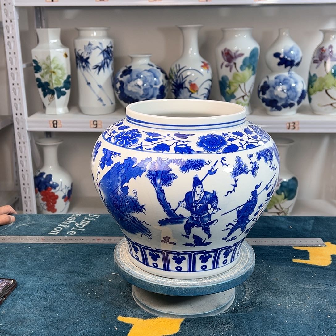 摆件景德镇陶瓷大口鬼谷