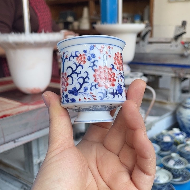 1***8青花釉下彩杯子10个