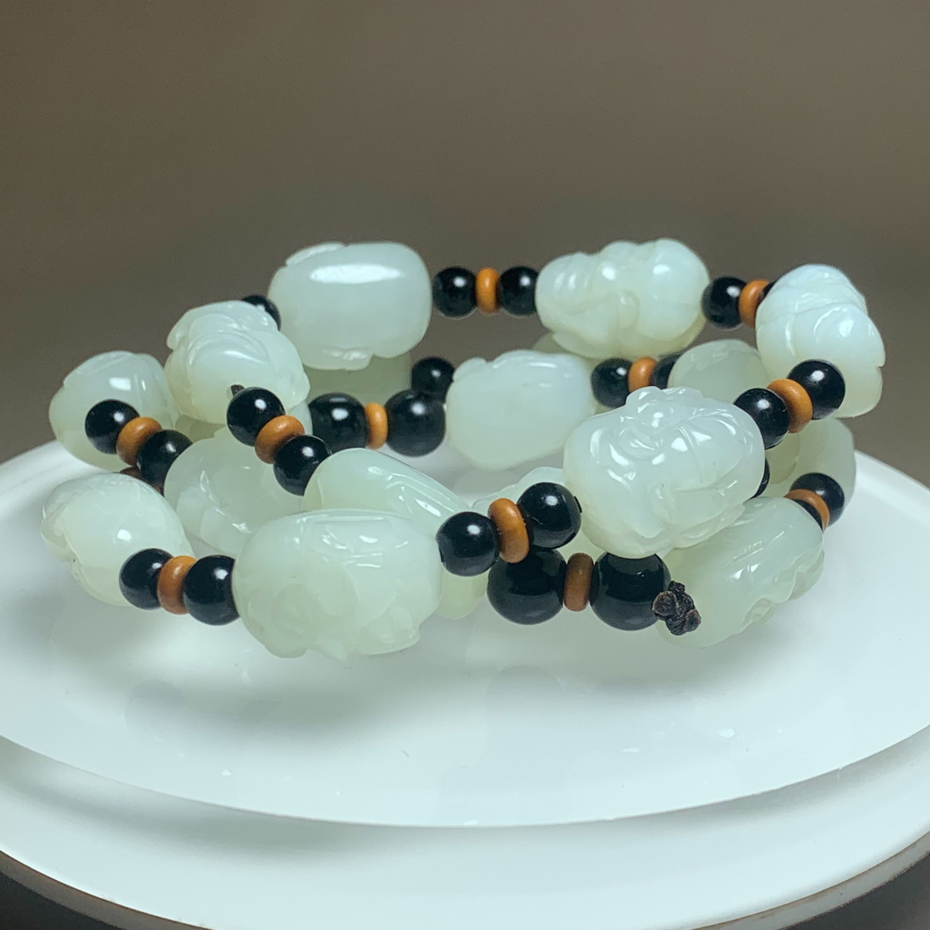 JF3935玉石珠宝精选和田玉手串