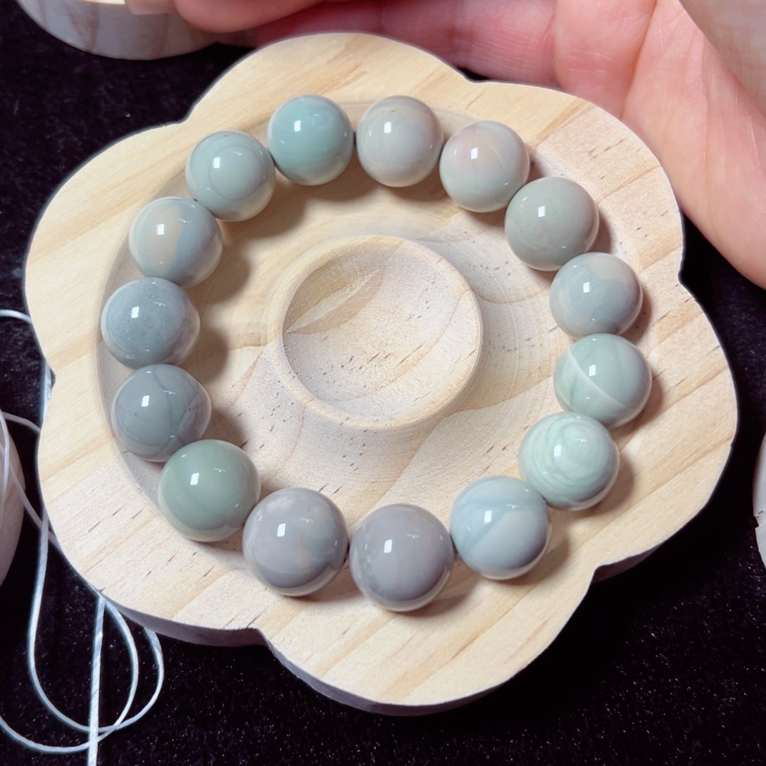 石英质玉手链未镶嵌珂***r69