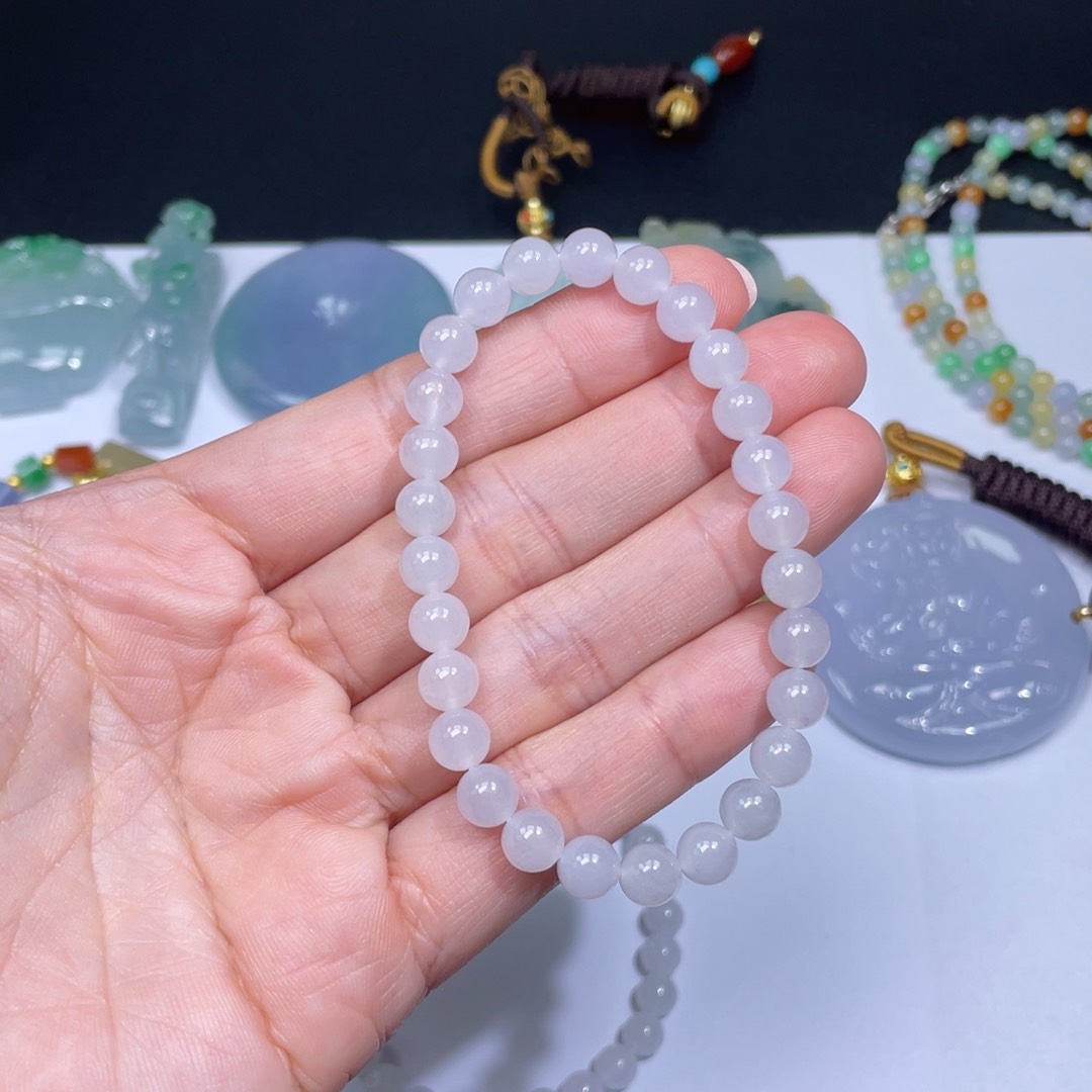 翡翠手链未镶嵌手串
