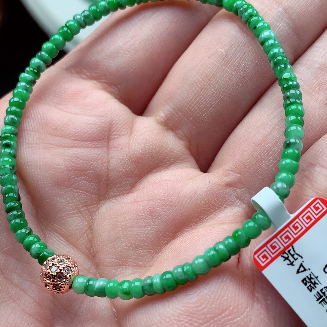 翡翠未镶嵌毛衣链翡翠