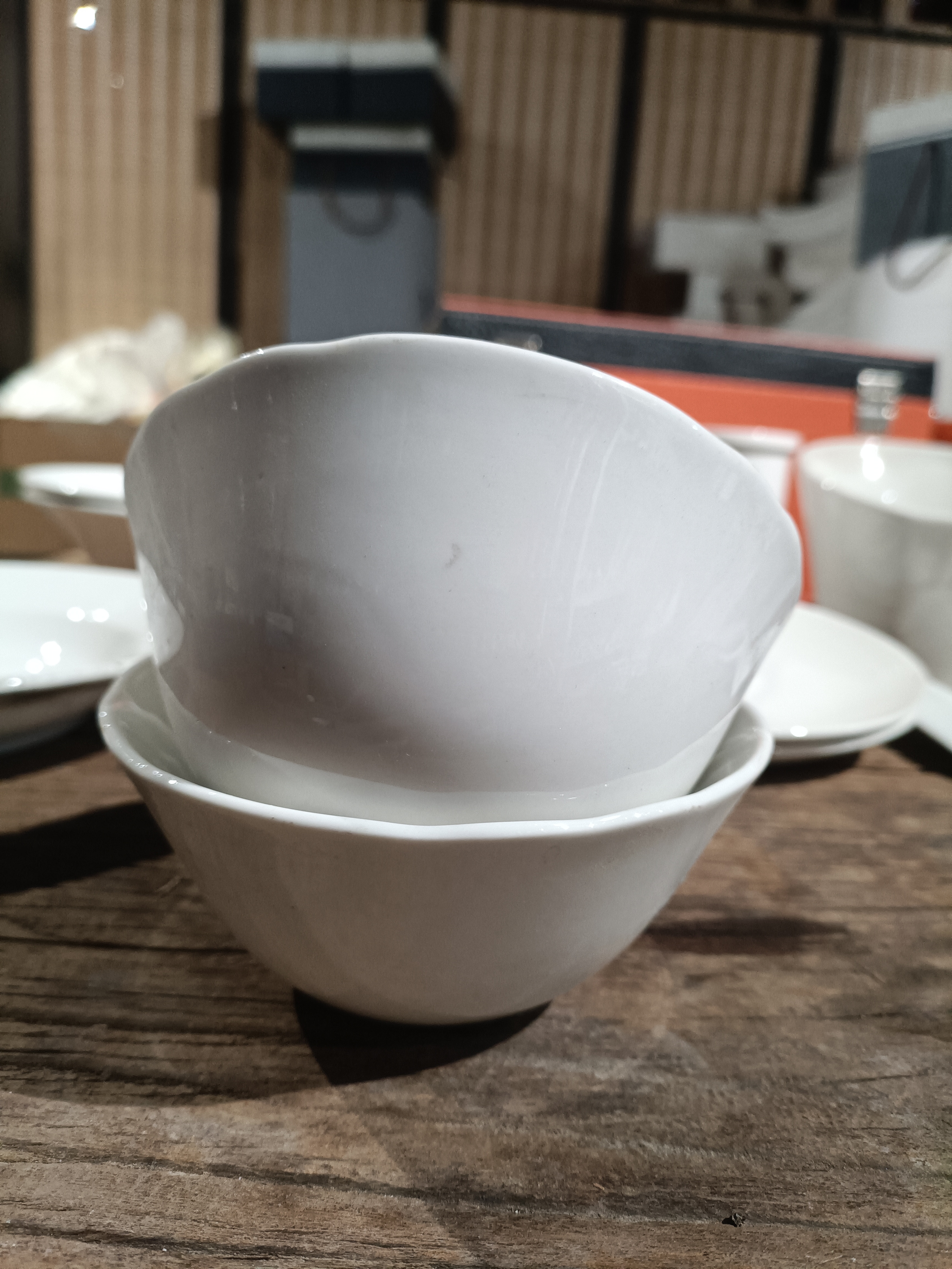 磁州窑高温煤烧米饭碗一对《微瑕完美勿拍》