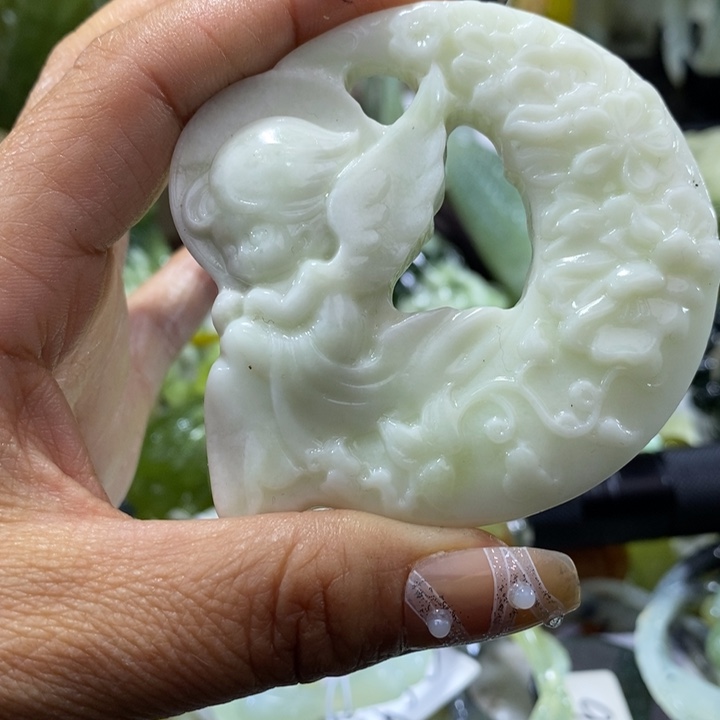 岫玉岫玉吊坠未镶嵌