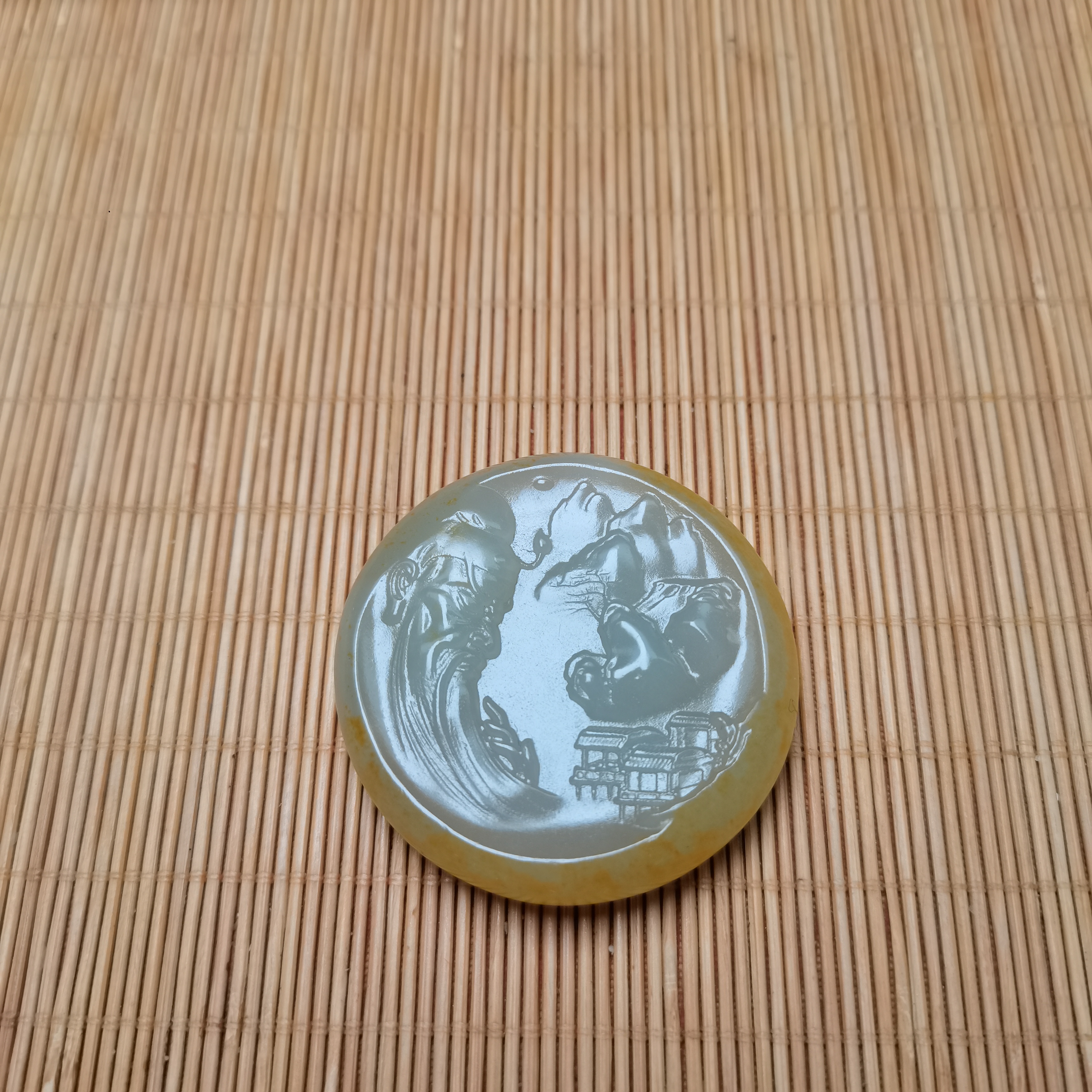 新疆和田玉忠义千秋关公57克