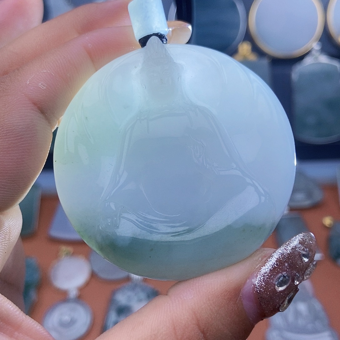 翡翠未镶嵌吊坠(不含链)