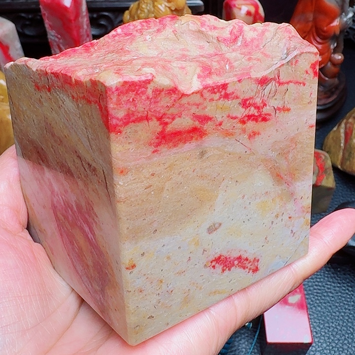 昌化石昌化鸡血精品印章