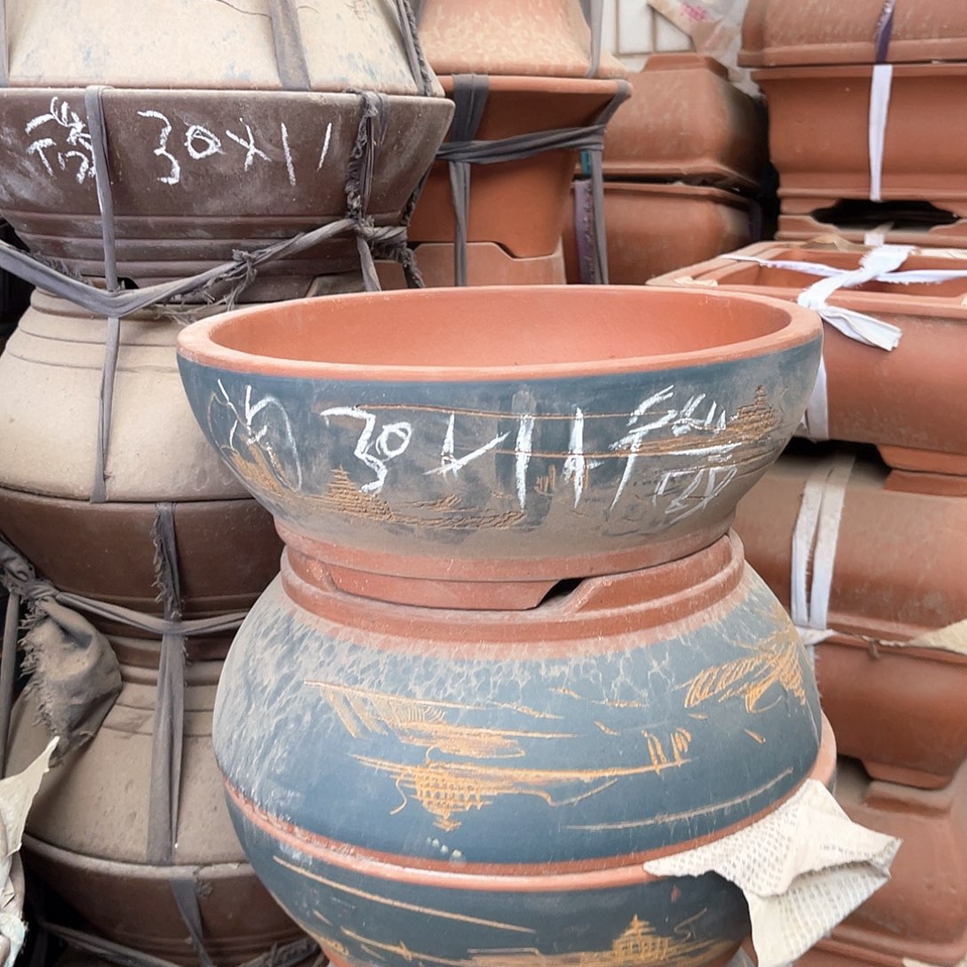 紫砂花盆碗盆一个微