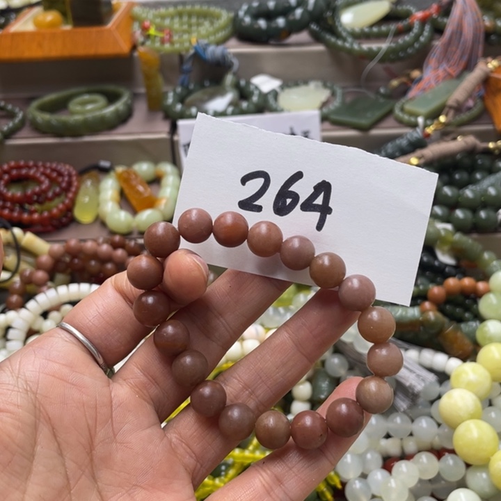 未镶嵌蛇纹石玉手链