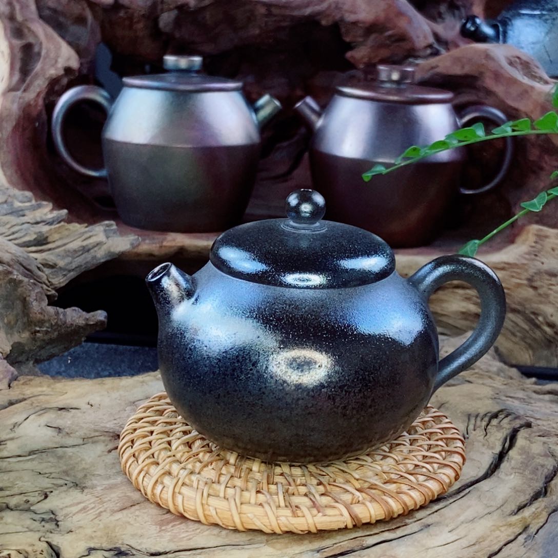 建水紫陶柴烧茶具