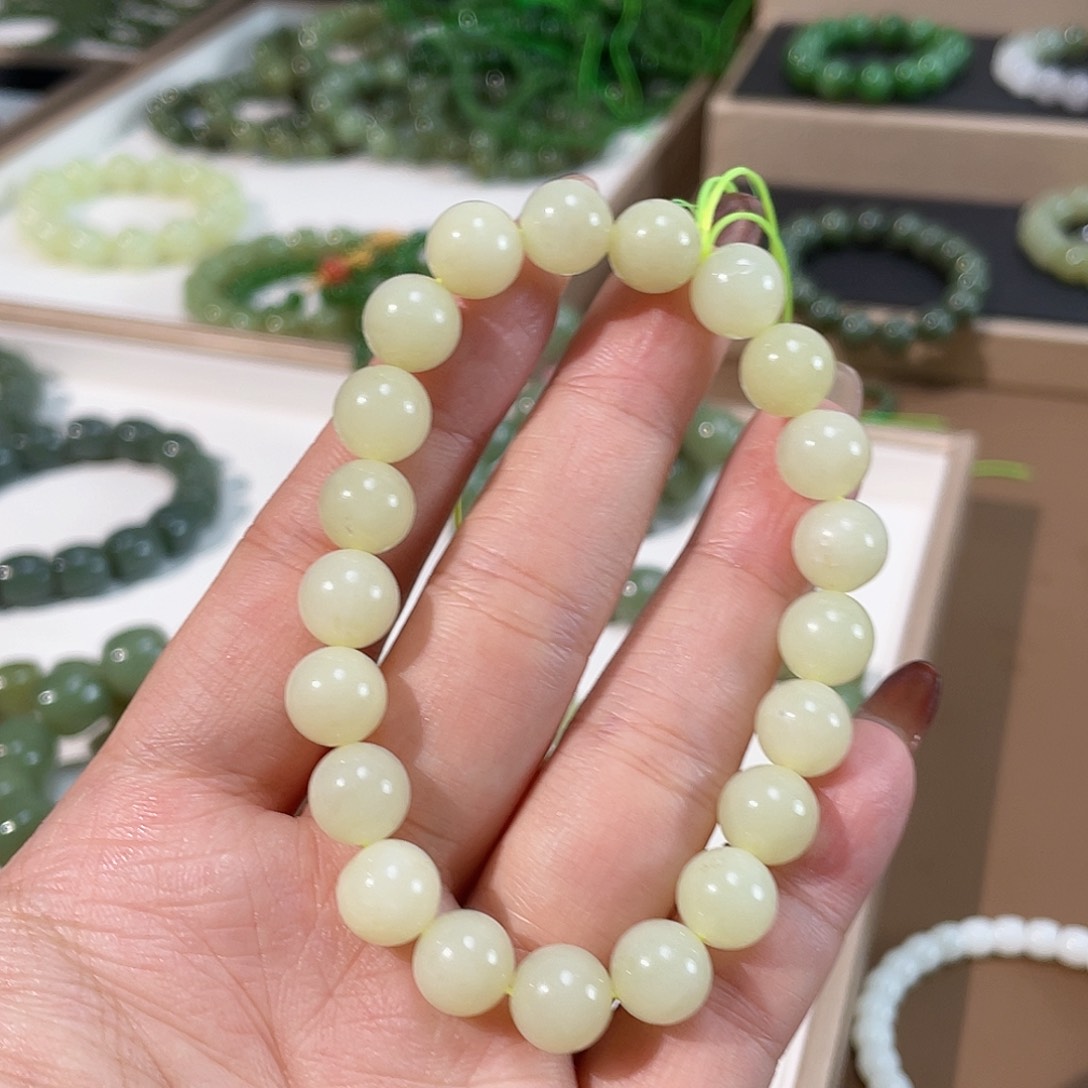 和田玉手链未镶嵌10